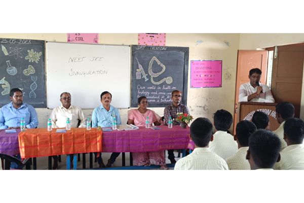 Greetings from Sai Matriculation Hr. Sec School, Madipakkam We are proud to announce that the NEET/JEE foundation course was launched in our school following the inauguration took place in the presence of our CSO,  Mr. A. Muthuvairavan sir