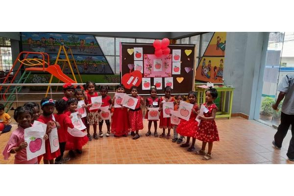 Greetings from Sai Matriculation Hr. Sec. School, Madipakkam! Colours speaks all languages "Red Day" activity  The shades of red brings lovely sense of smiles, spirit, joy and delighted in our kids…