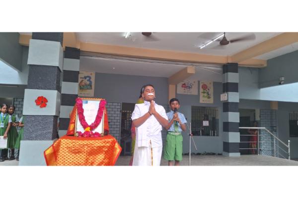 Honoring Kamarajar A Tribute on His 122nd Birthday at Sai Matriculation Hr. Sec. School