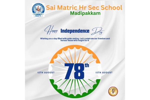 Celebrating Freedom India's 78th Independence Day at SAI School on 15-08-2024